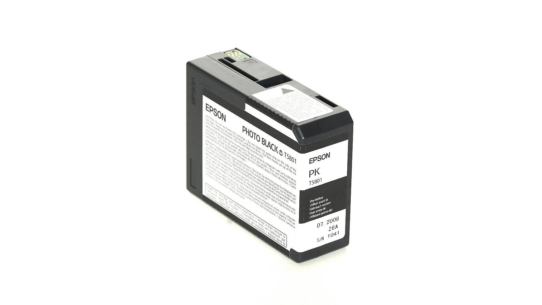 Epson Tintenpatrone Photo-Tinte Ultra Chrome K3 Photo schwarz (C13T580100, T5801)