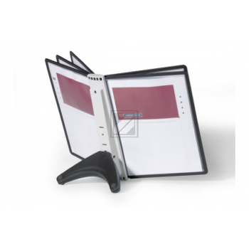 DURABLE Displaysystem SHERPA Soho 554001 schwarz, mit 5 Sichttafeln A4