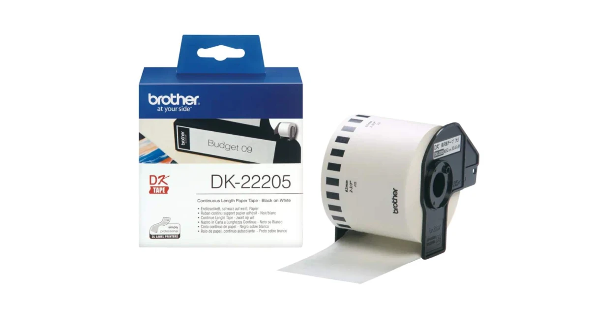 BROTHER DK-22205 Endlosetikettenrolle 62 mm x 30.48 m