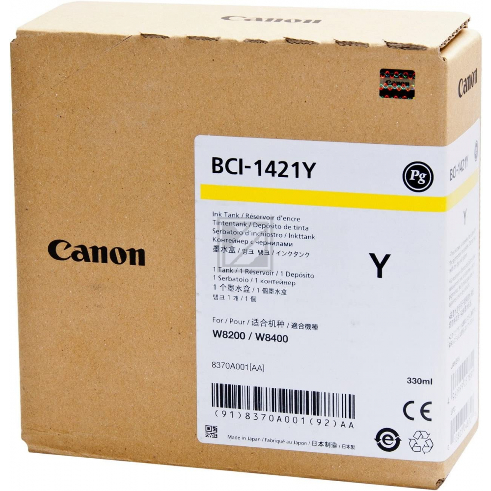 Canon Tintenpatrone gelb (8370A001, BCI-1421Y)
