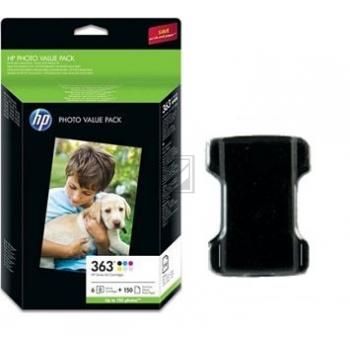 HP Tintenpatrone gelb, cyan light, magenta light, magenta, schwarz, cyan (Q7966EE, 363)