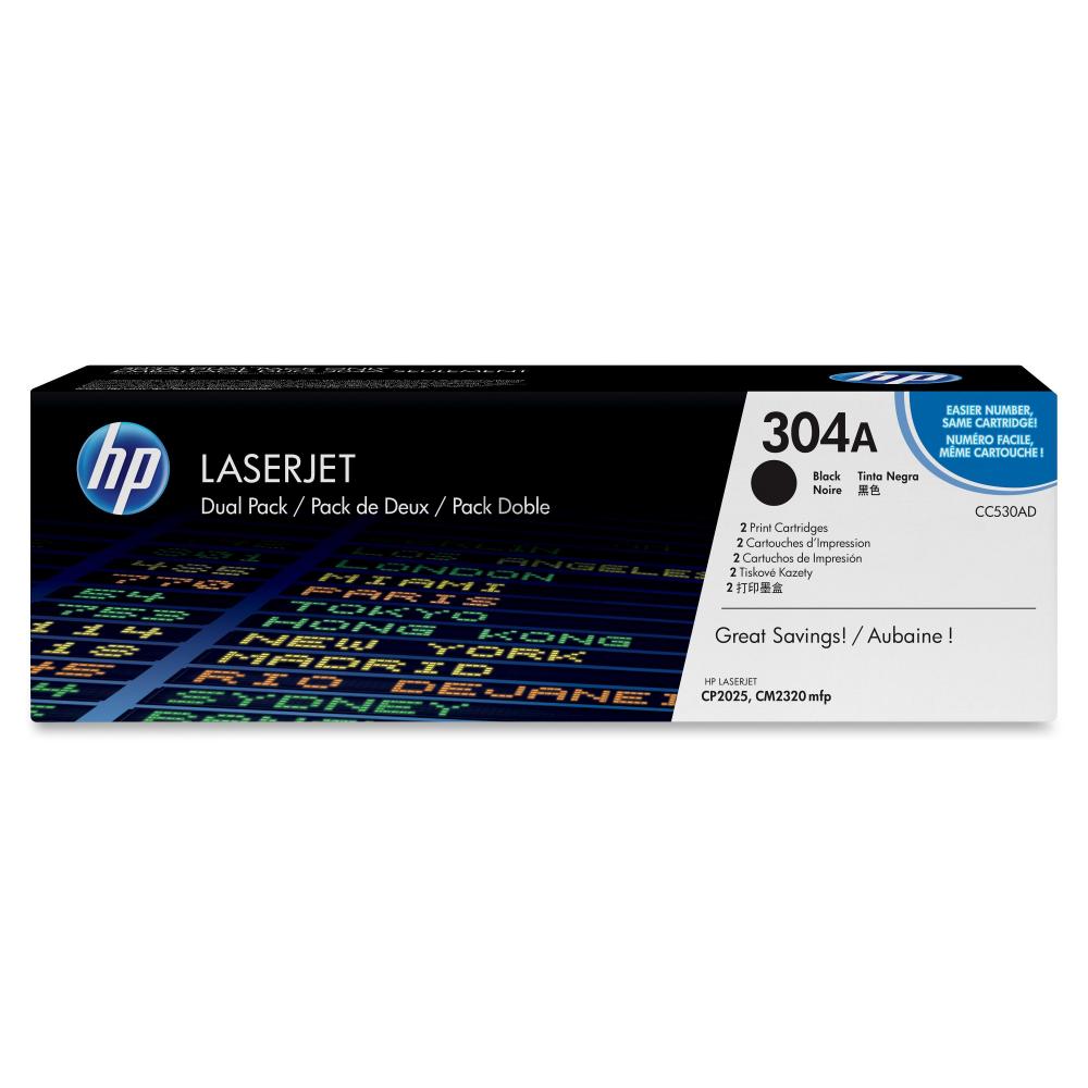 HP Toner-Kartusche 2 x schwarz (CC530AD, 304AD)