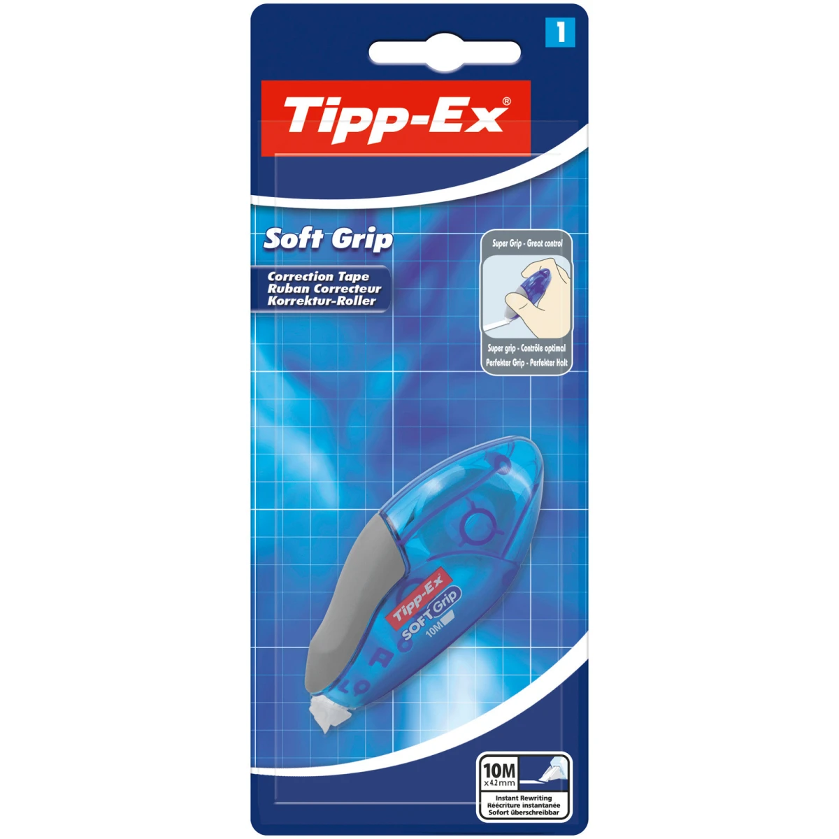 TIPP-EX Korrekturroller Soft Grip 4.2 mm x 10 m