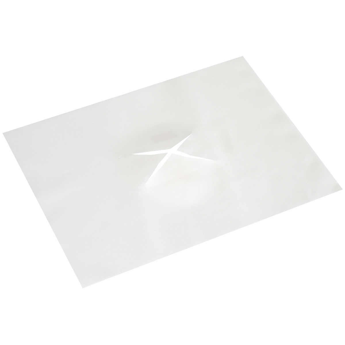Einweg-Gesichtsauflage für Massage-/Praxisliegen mit Nasenschlitz  aus Airlaid, weiss, 30 x 40 cm, Karton à 500 Stück