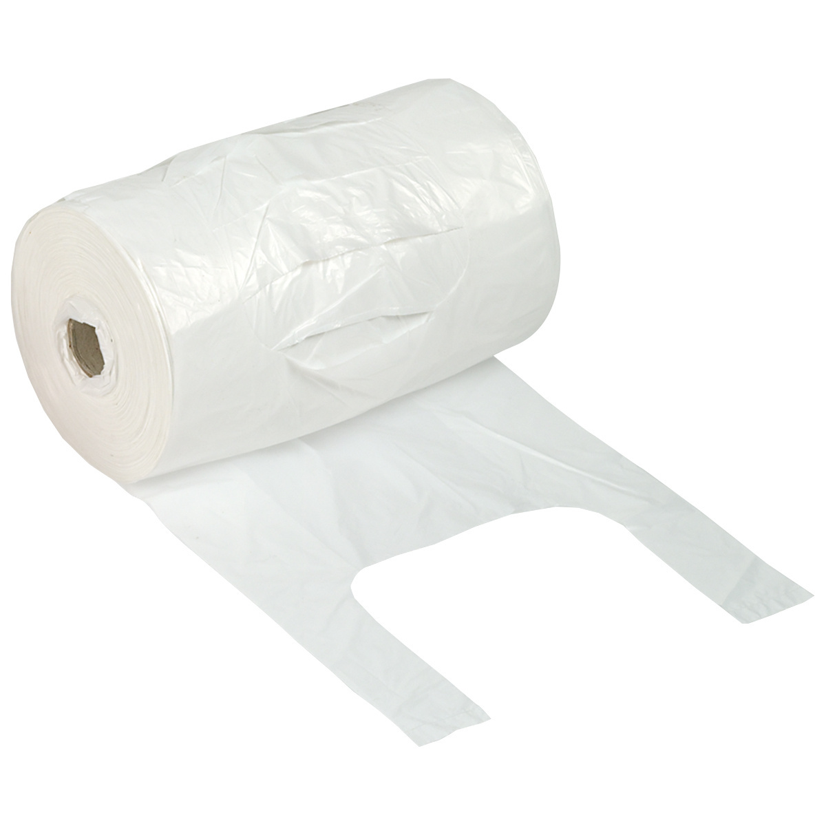Kassenbeutel weiss, 22 x 11 x 45 cm, Karton à 6 Rollen