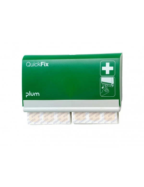 QUICKFIX Pflaster-Dispenser,Textil elastisch mit 2x45 Stück
