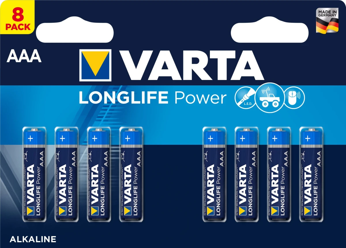 VARTA Batterie Longlife Power AAA/LR03 - 8er Pack