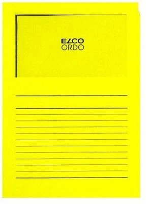 ELCO Ordo Classico mit Linien, intensivgelb, Pack à 100 Stück