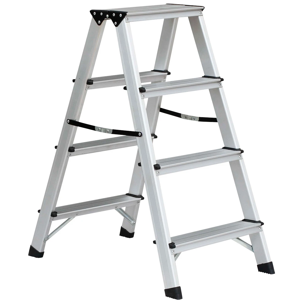 Bockleiter mit 4 Stufen, Höhe geschlossen: 89 cm