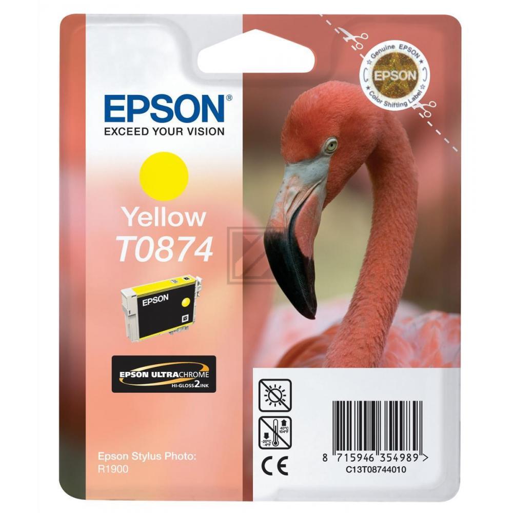 Epson Tintenpatrone gelb (C13T08744010, T0874)