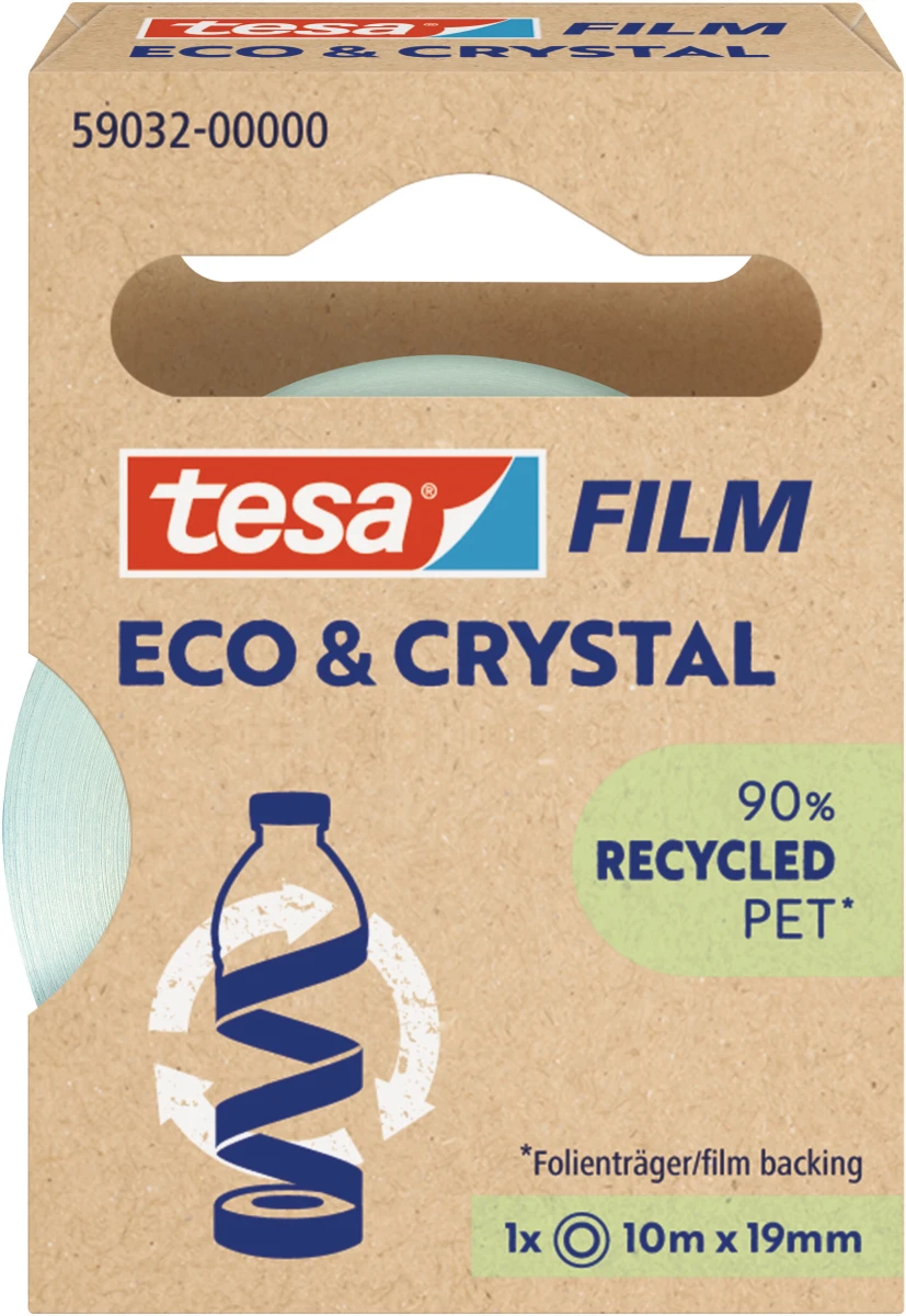 TESA Tesafilm Eco&Crystal Klebeband 10m x 19mm, 1 Stk.