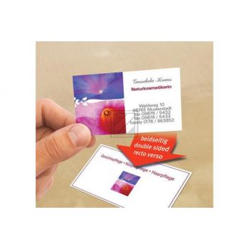 AVERY ZW. Prof. Visitenkarten InkJet A4 C32028-10 250g glossy doppels. 10 Blatt