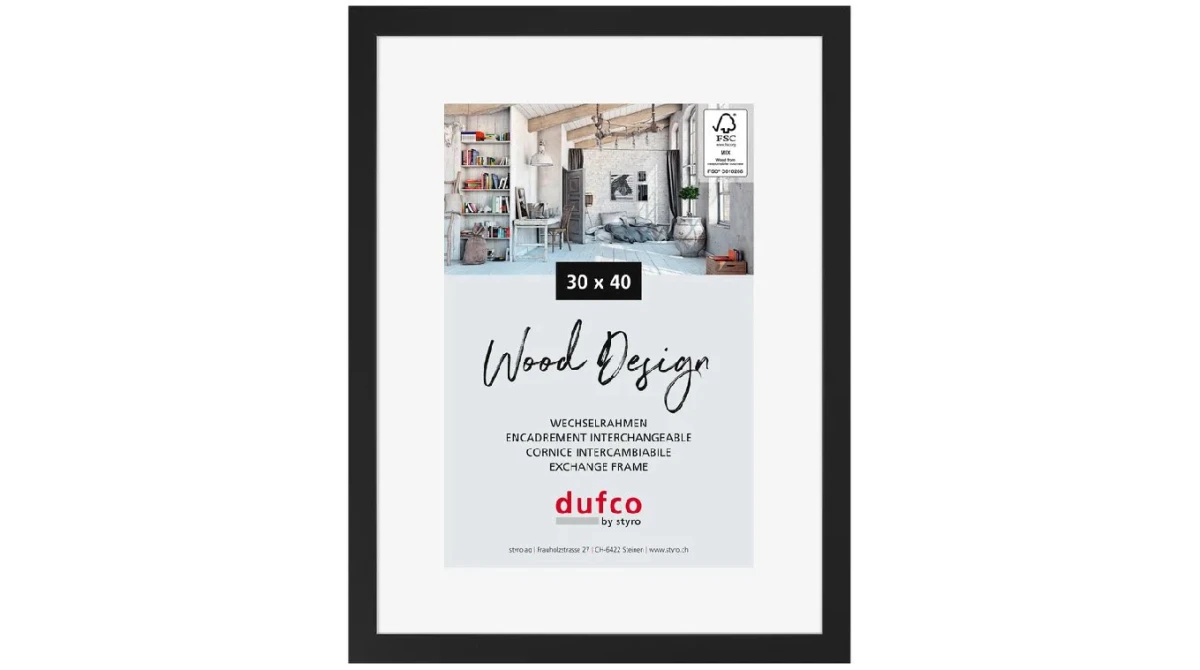 DUFCO "Toronto" Bilderrahmen Massivholz 30 x 40 cm