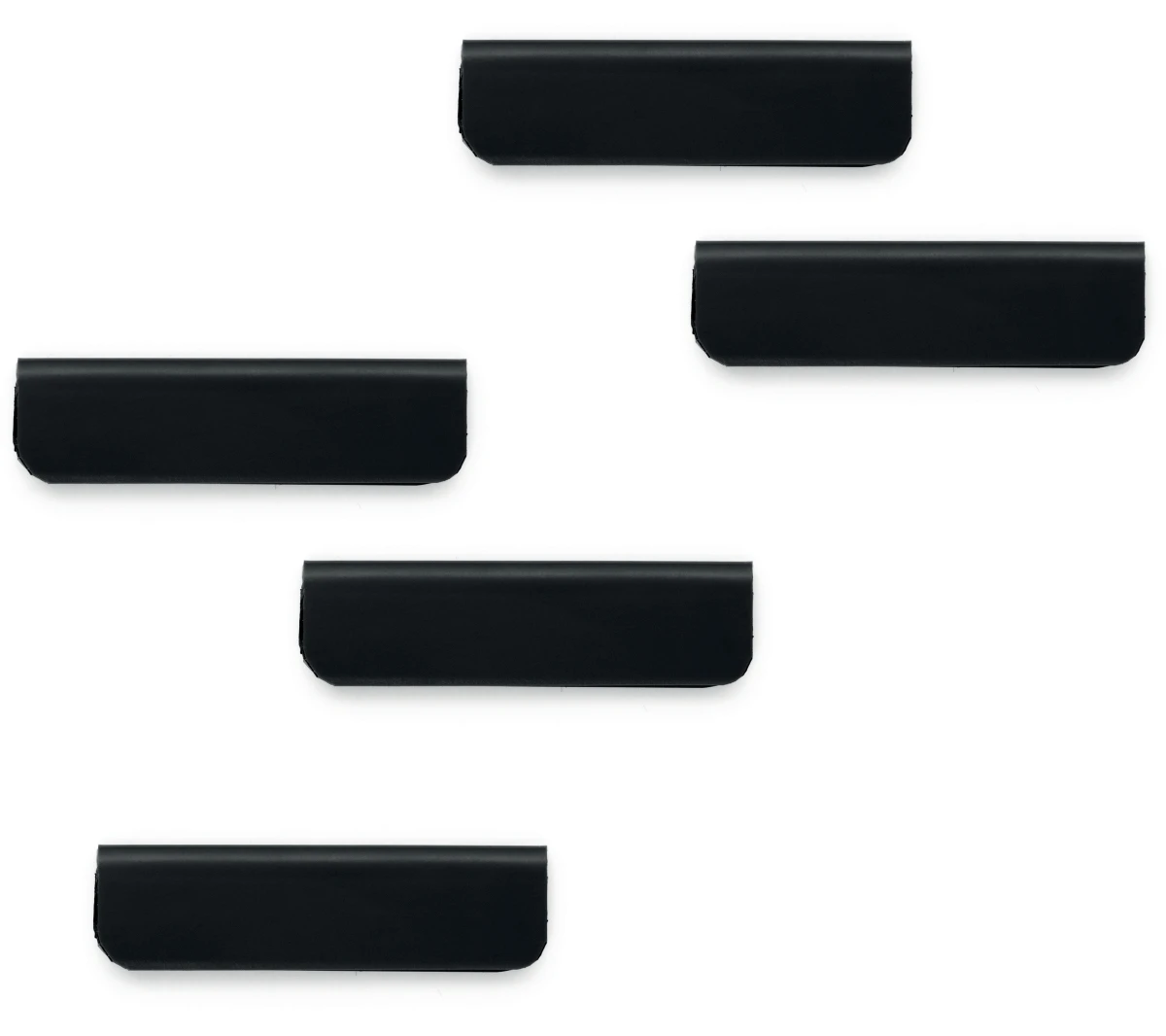 Magnetischer Zettelclip DURAFIX CLIP, schwarz, 60 x 17 mm, Beutel à 5 Stück