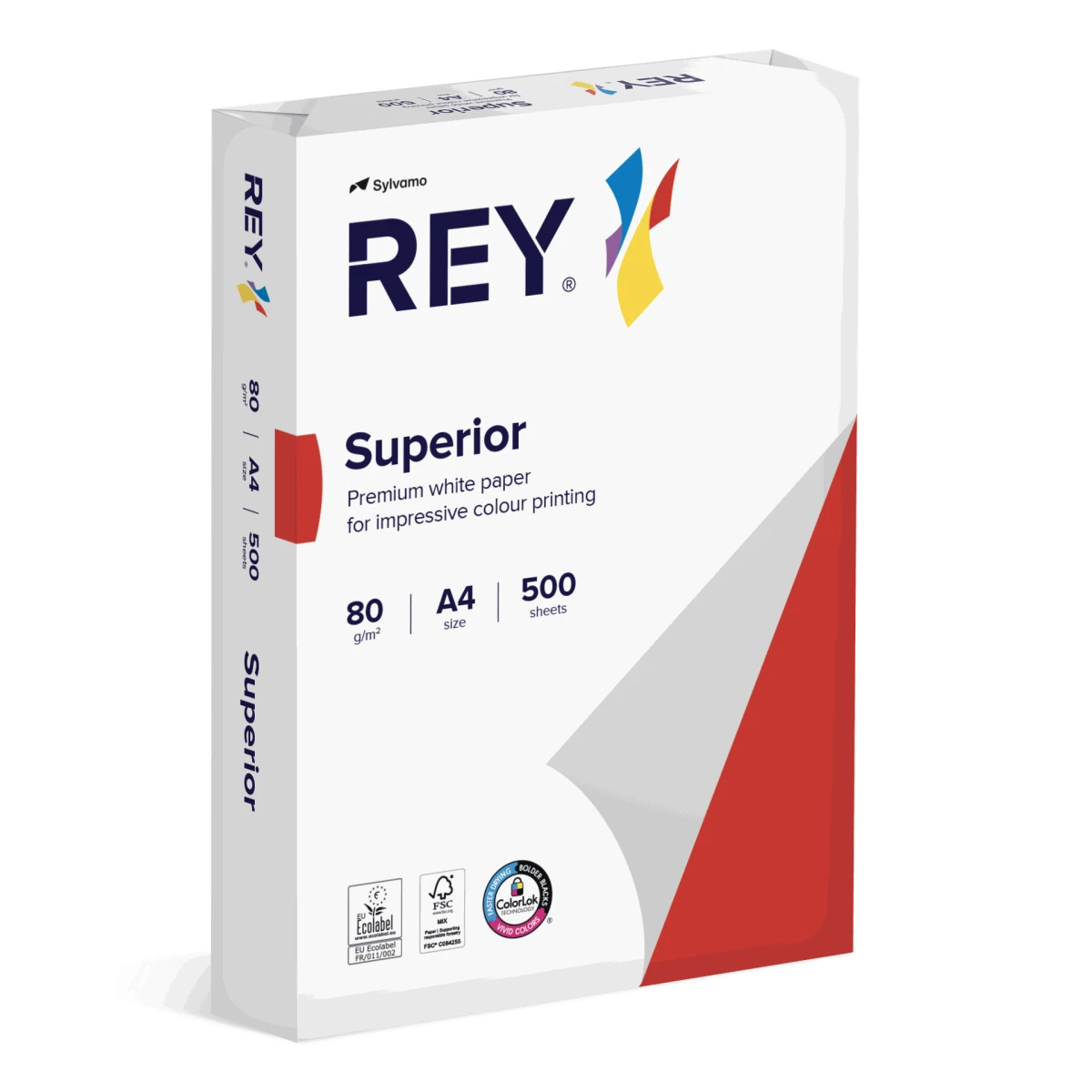 REY Kopierpapier Superior A4, 80 g/m², 500 Blatt