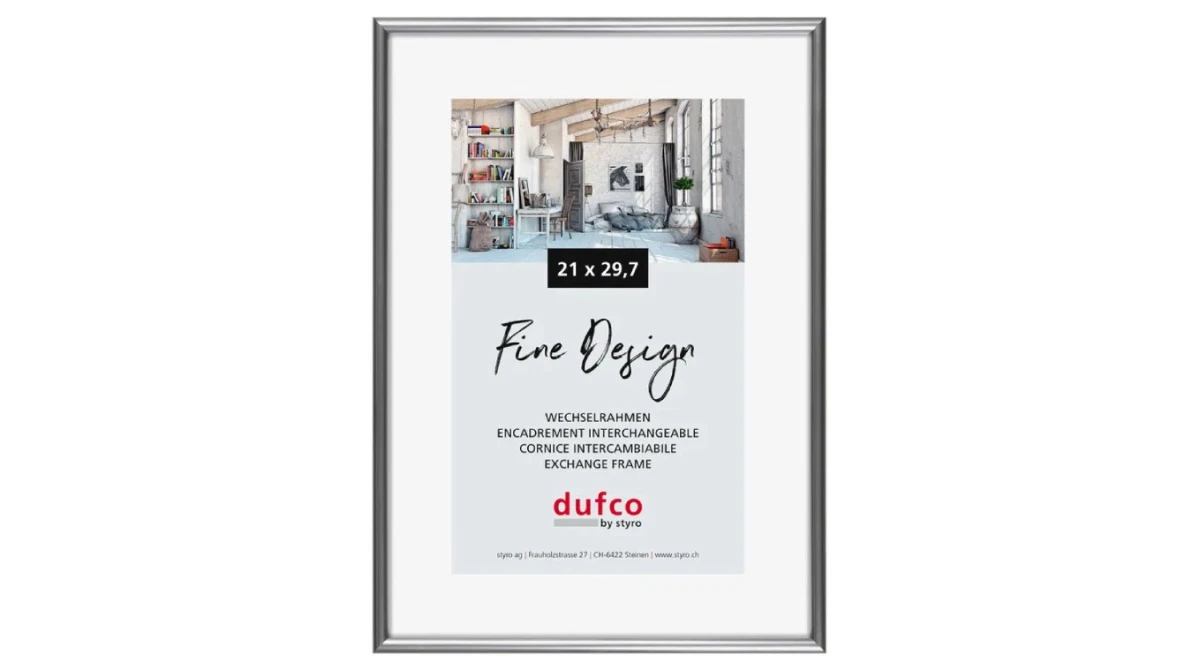 DUFCO "Fine Design" Bilderrahmen Kunststoff 21 x 29.7 cm