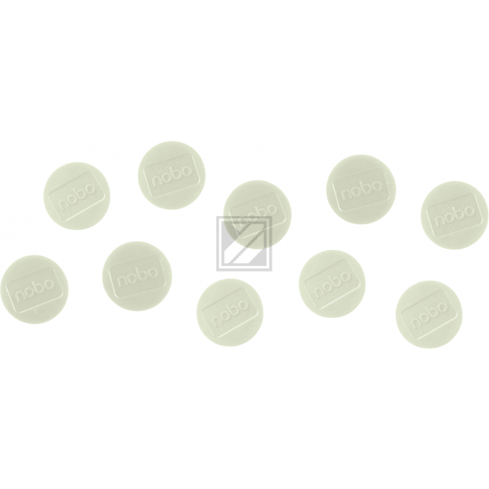 NOBO Magnet rund 32mm 1915301 weiss 10 Stück