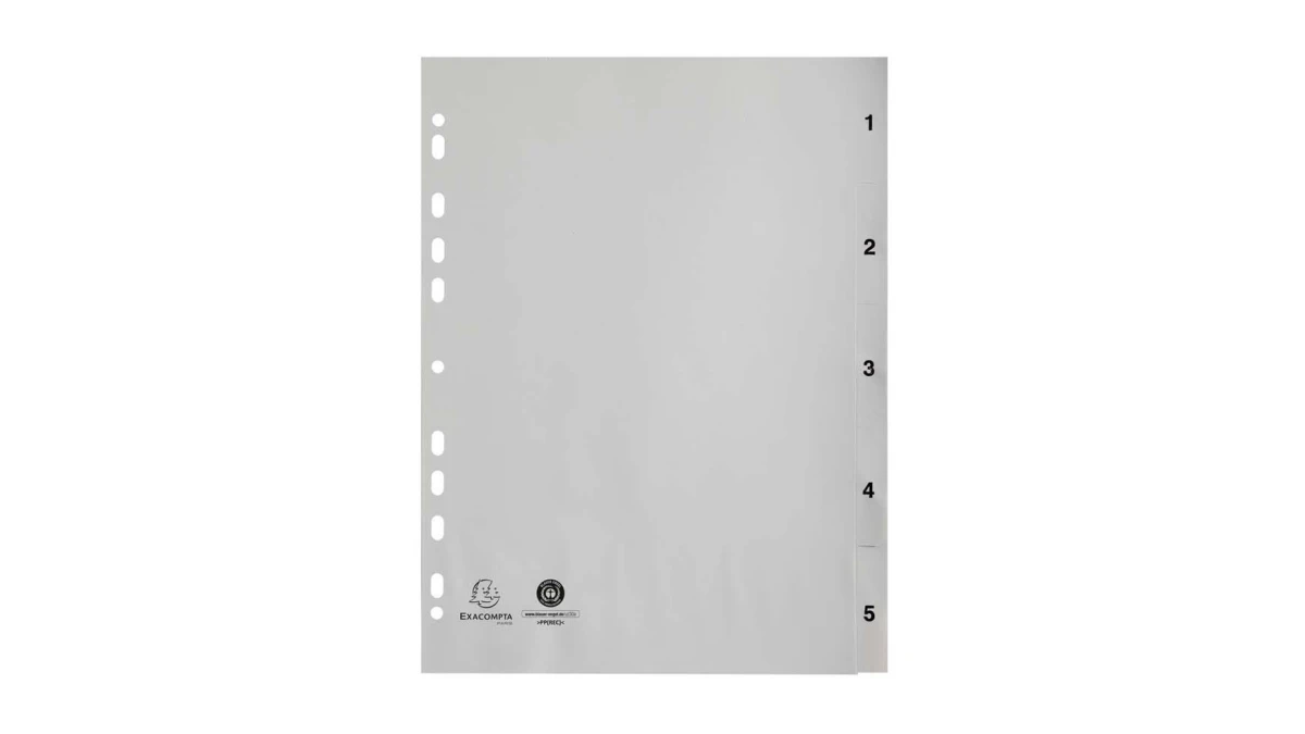 EXACOMPTA Zahlenregister 1 - 5