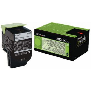 Lexmark Toner-Kit Corporate schwarz HC plus (80C2HKE, 802HK)
