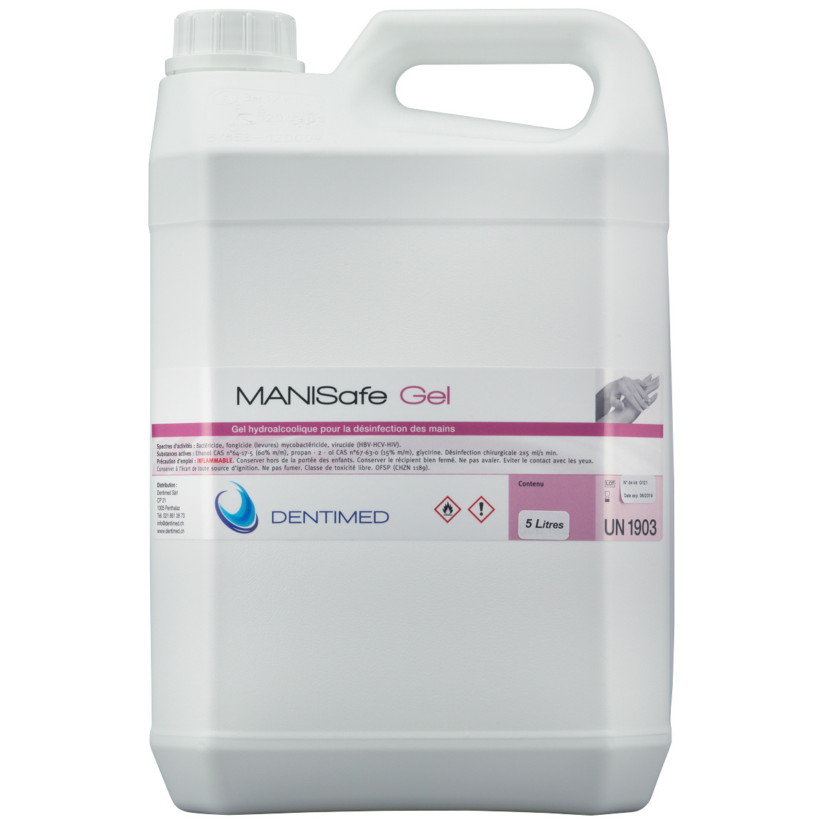 Manisafe Hand-Gel, 5 Liter im Kanister