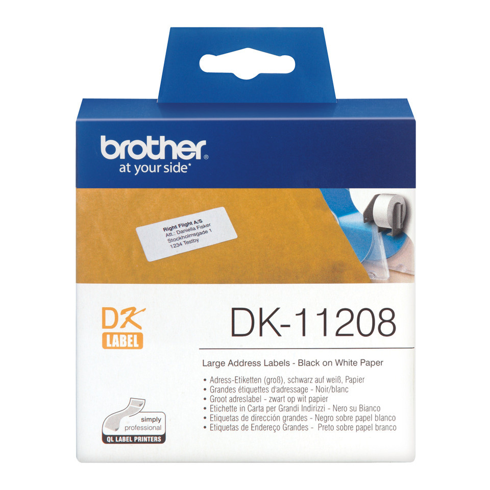 400 brother Etiketten DK-11208 weiss, 38 mm x 90 mm