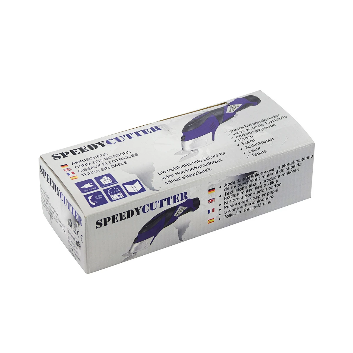 SpeedyCutter / elektrische Akku Schere schwarz/blau