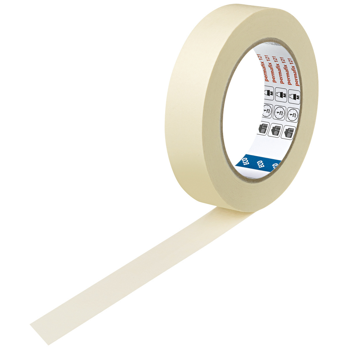 permafix Abdeckband 121 beige, 25 mm x 50 m, 9 Rollen