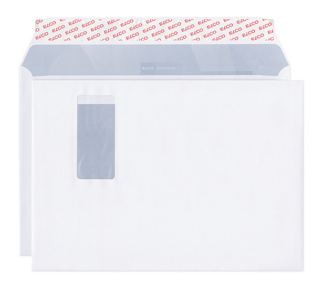 ELCO Briefumschläge Office C4 324 x 229 mm, weiss, Fenster rechts, Pack à 50 Stück