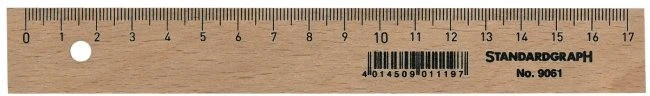 DUX Holzlineal 17cmHolzlineal 17cm