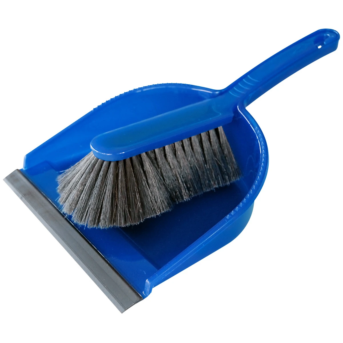 Kehrgarnitur blau "Profi" mit schwarze Gummilippe