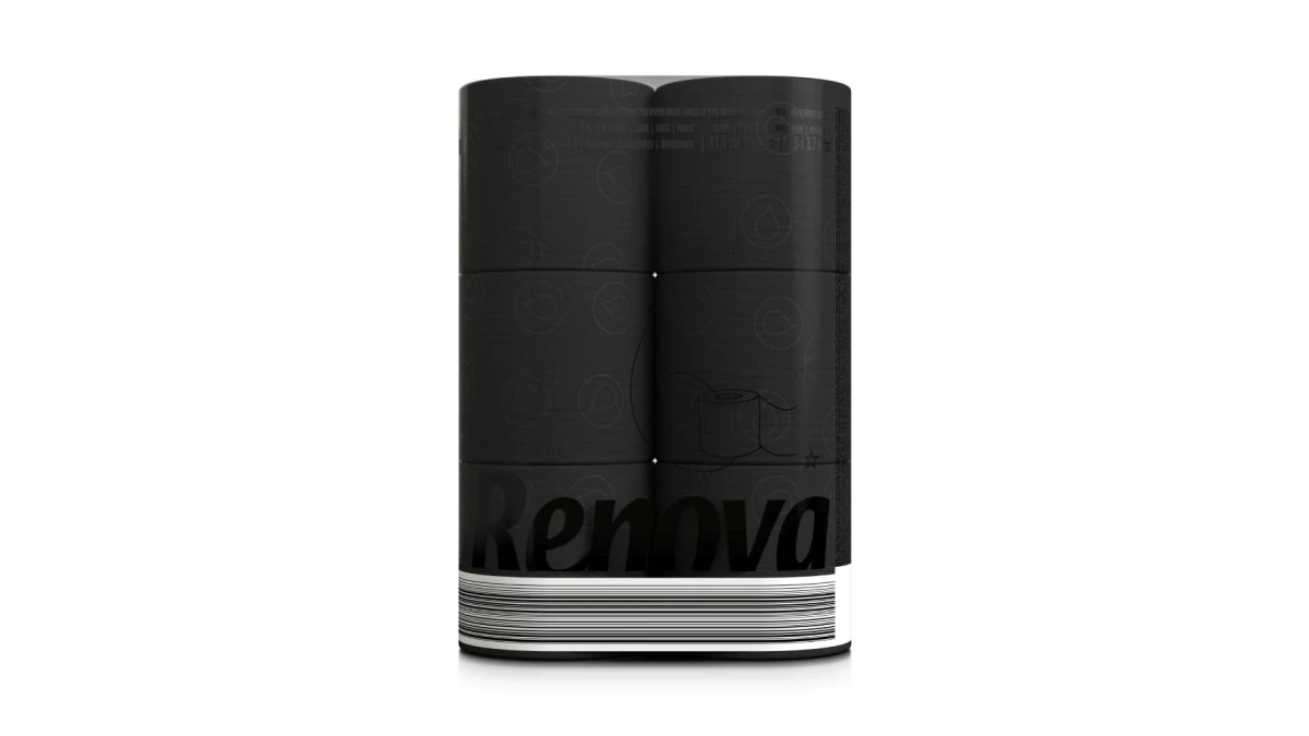 RENOVA WC-Papier Black Label 3-lagig, 6 Rollen