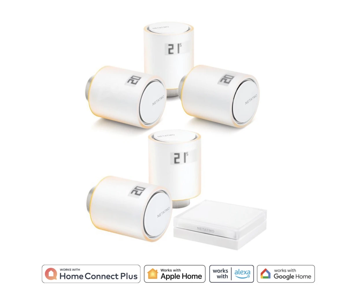 Netatmo 5x Smarte Heizkörperthermostate + Hub