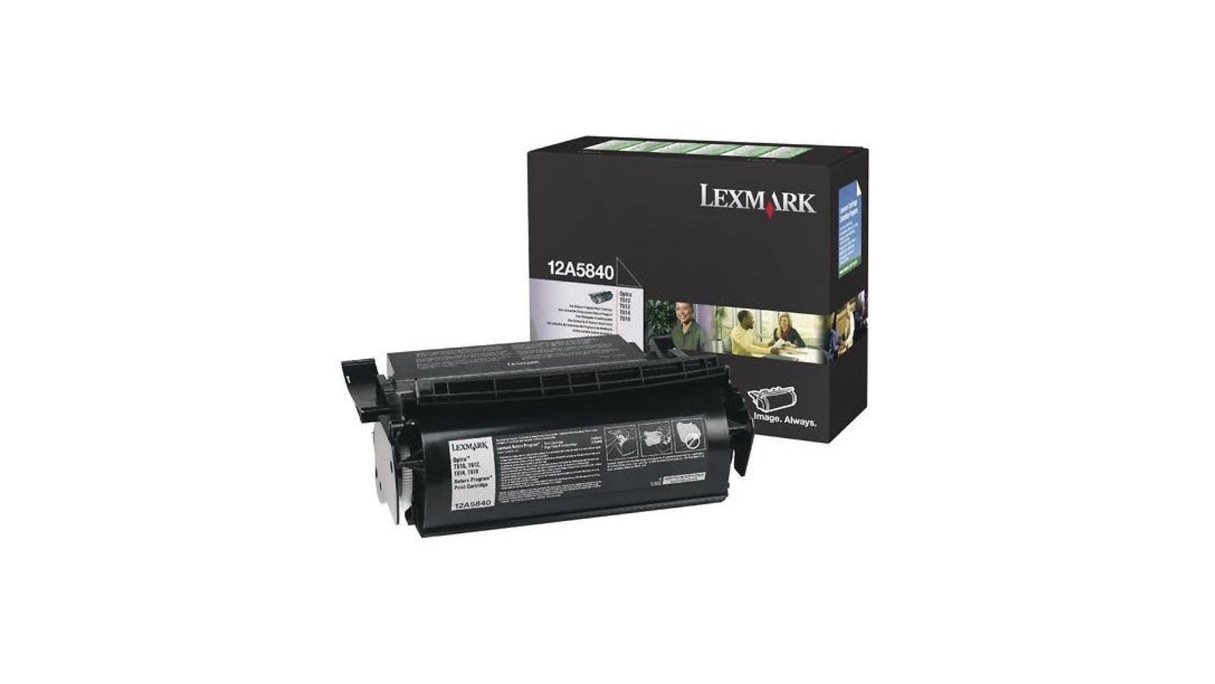 Lexmark Toner-Kartusche schwarz (12A5840)