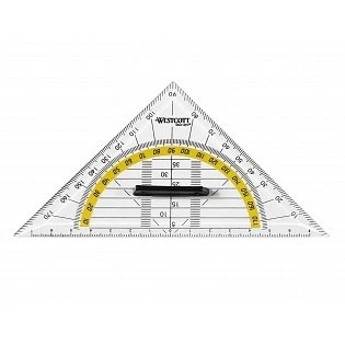 WESTCOTT Geodreieck 14 cm - mit Griff
