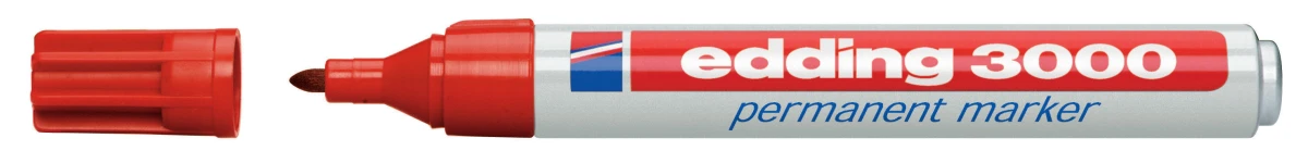 edding Permanent Marker 3000 rot