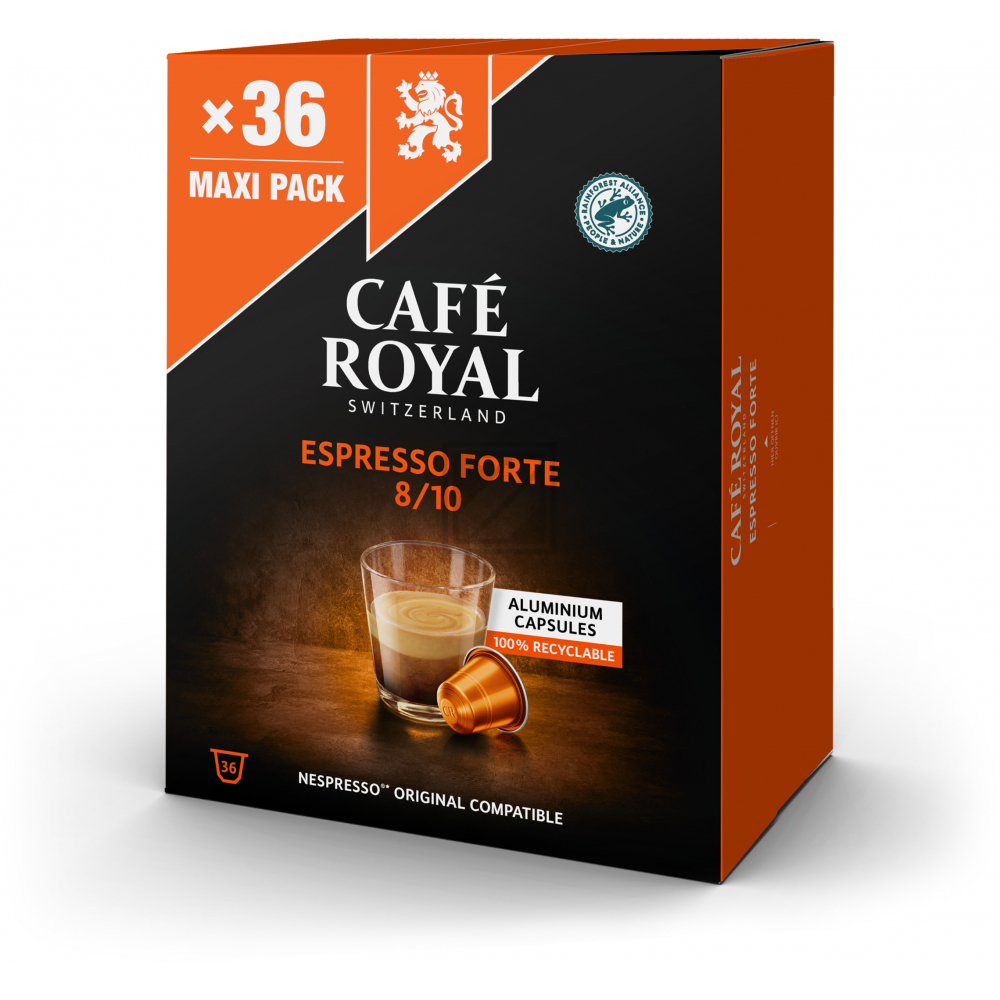 CAFEROYAL Kaffeekapseln Alu 10175113 Espresso Forte 36 Stk.