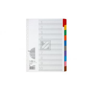 PAGNA Register Karton A4 31001-08 weiss 10-teilig