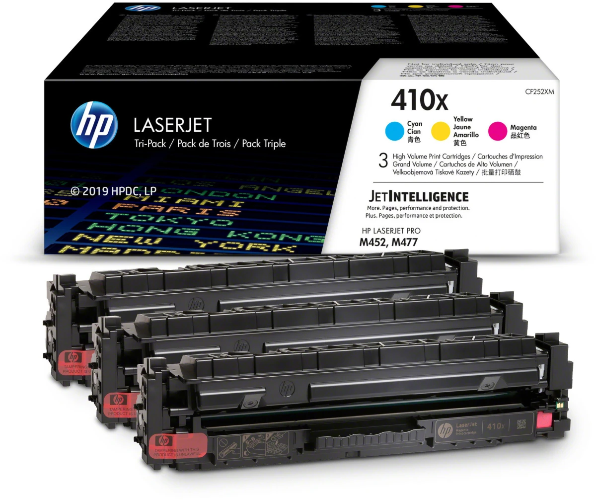 HP Toner Tri-Pack 410X CMY