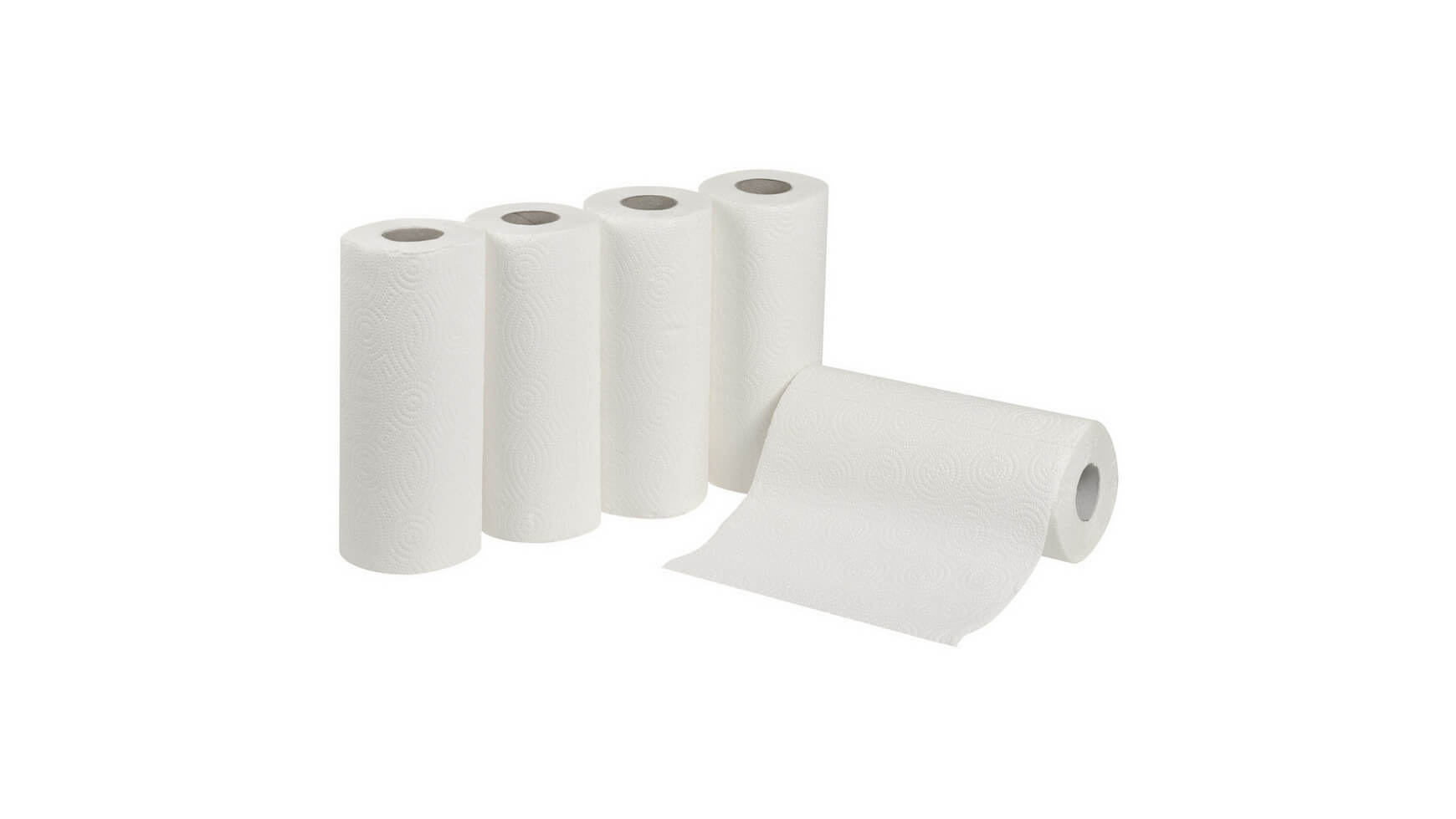 Haushaltsrollen 3-lagig, weiss, Pack à 4 Rollen