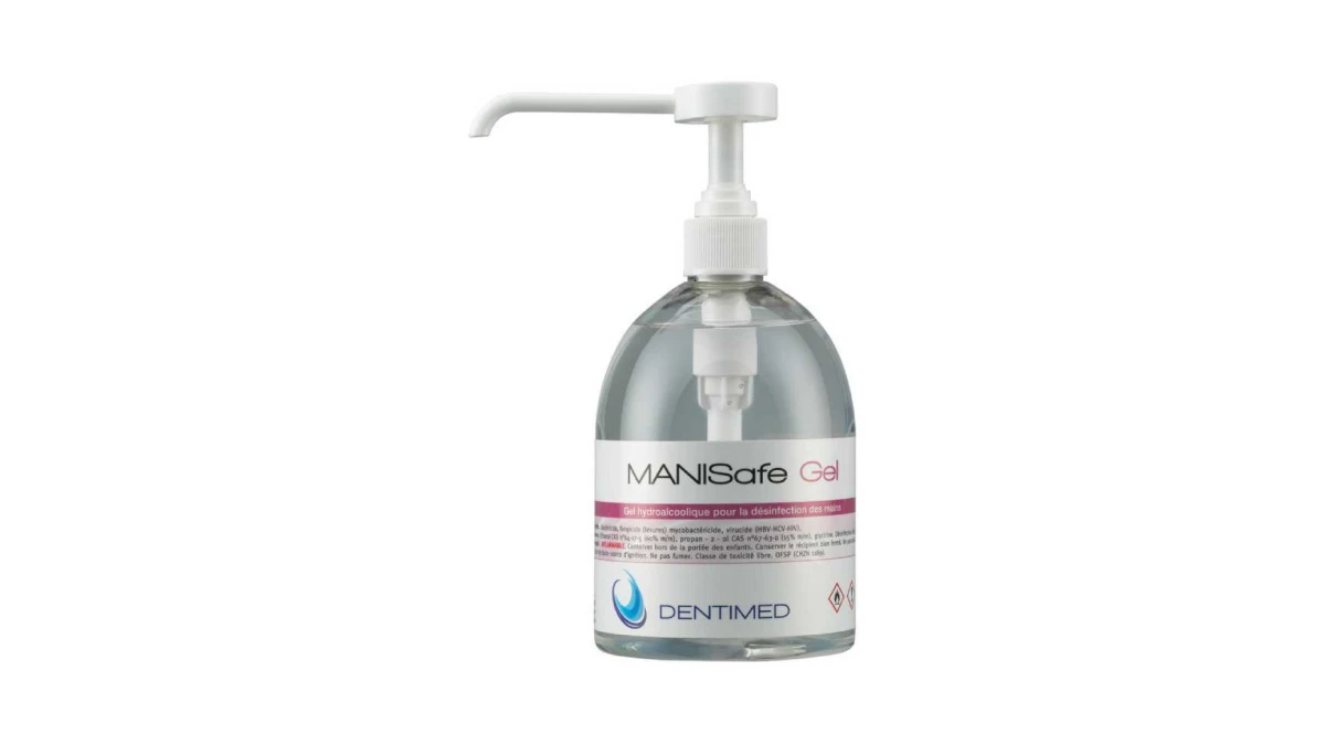 DENTIMED Händedesinfektionsgel Manisafe Gel 3 x 500 ml