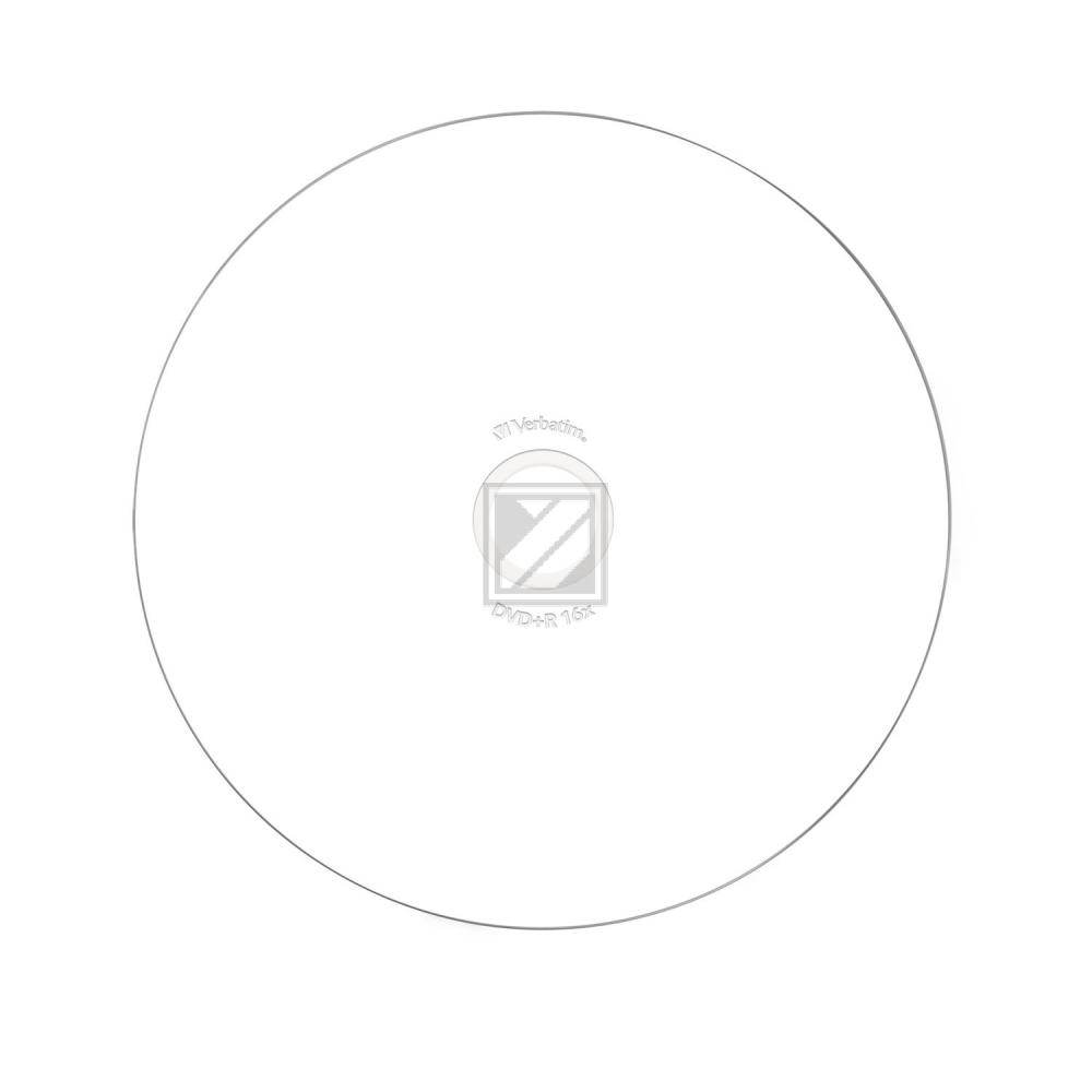 VERBATIM DVD+R 4.7GB 16x (10) JC 43508 breit foto bedruckbar ID