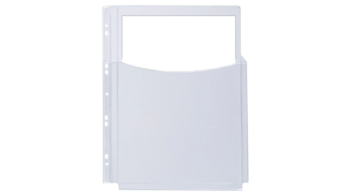 Q-CONNECT® Faltentaschen A4 PVC teildeck