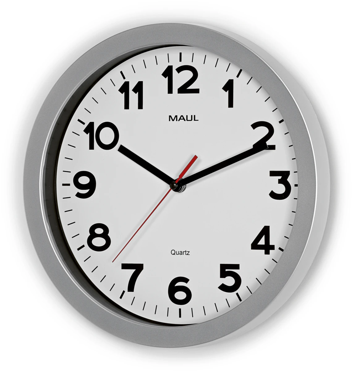 MAUL Wanduhr silber - MAULstep 30 - 30 cm