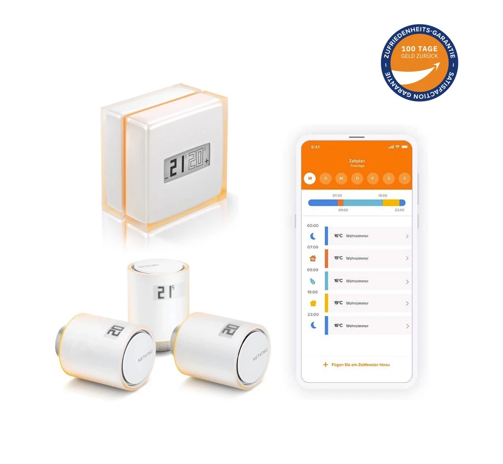 Netatmo Smartes Thermostat + 3x Heizkörperthermostate