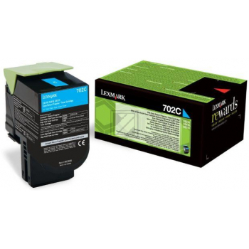 Lexmark Toner-Kit Return cyan (70C20C0, 702C)