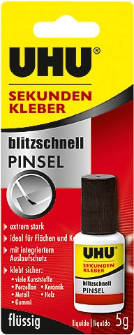 UHU Sekundenkleber Pinsel blitzschnell 5g