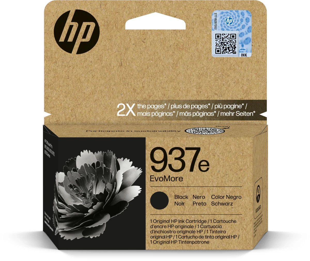 HP Tintenpatrone 937e schwarz