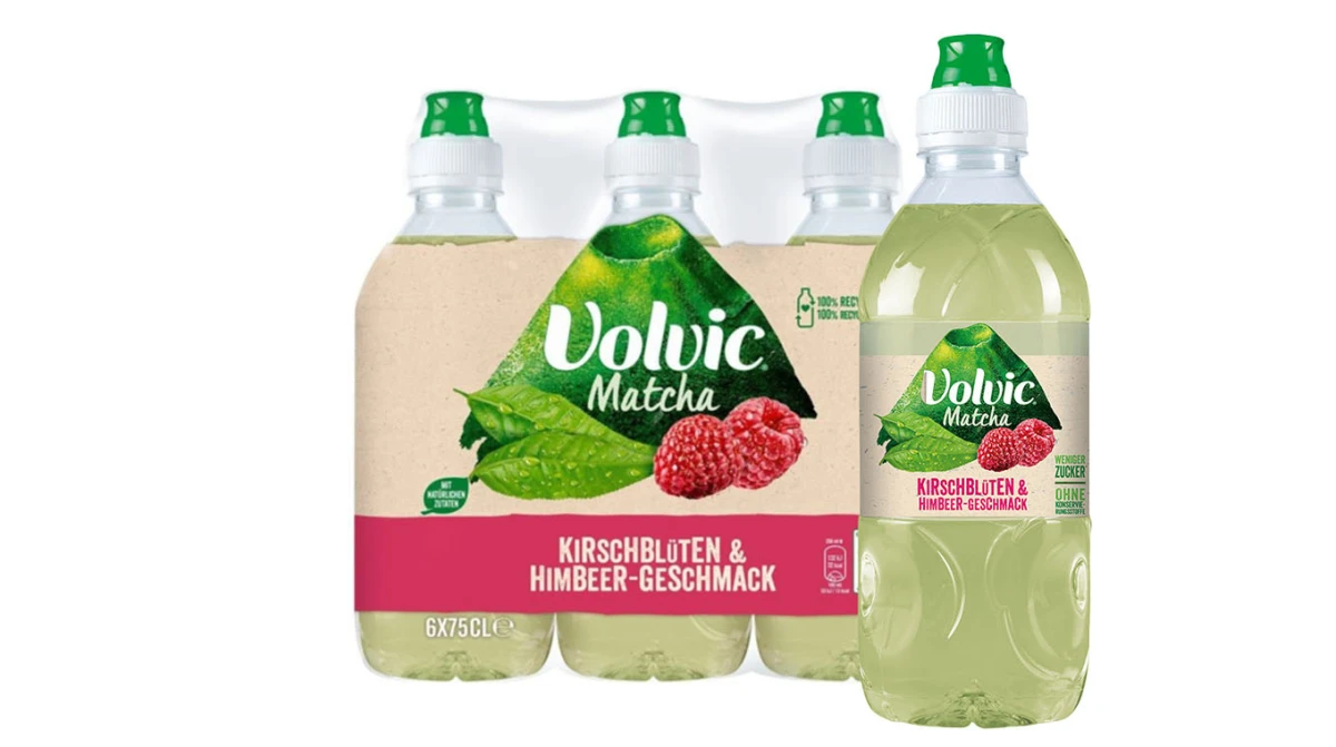 VOLVIC Tee Matcha Kirschblüten-Himbeer 6 x 7.5 dl