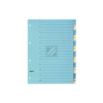 BIELLA Register Karton farbig A4 462441.00 1-12