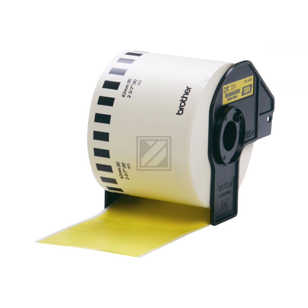 Brother Endlos-Etikett gelb (DK-44605)